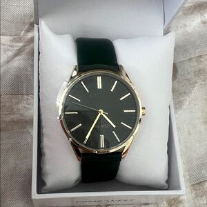 Nine West Men's Gold and Black Watch